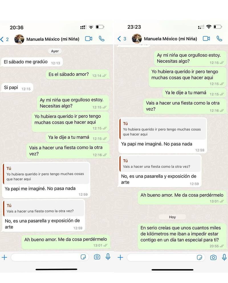 La broma de Alejandro Sanz a su hija.