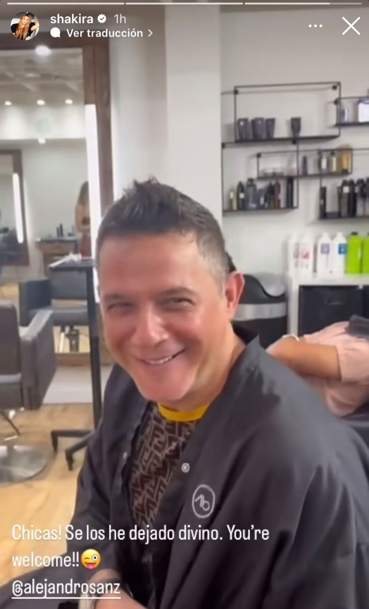 El nuevo look de Alejandro Sanz.