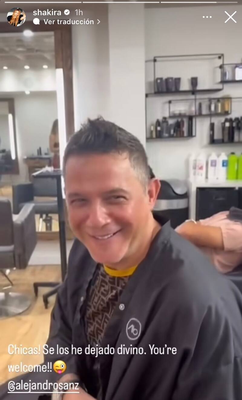 El nuevo look de Alejandro Sanz.