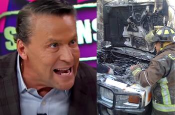 Se incendia camioneta de Alfredo Adame: ¿Accidente o venganza?