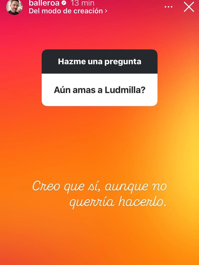El chico reality se confesó sobre posibles reconciliación con Ludmila.
