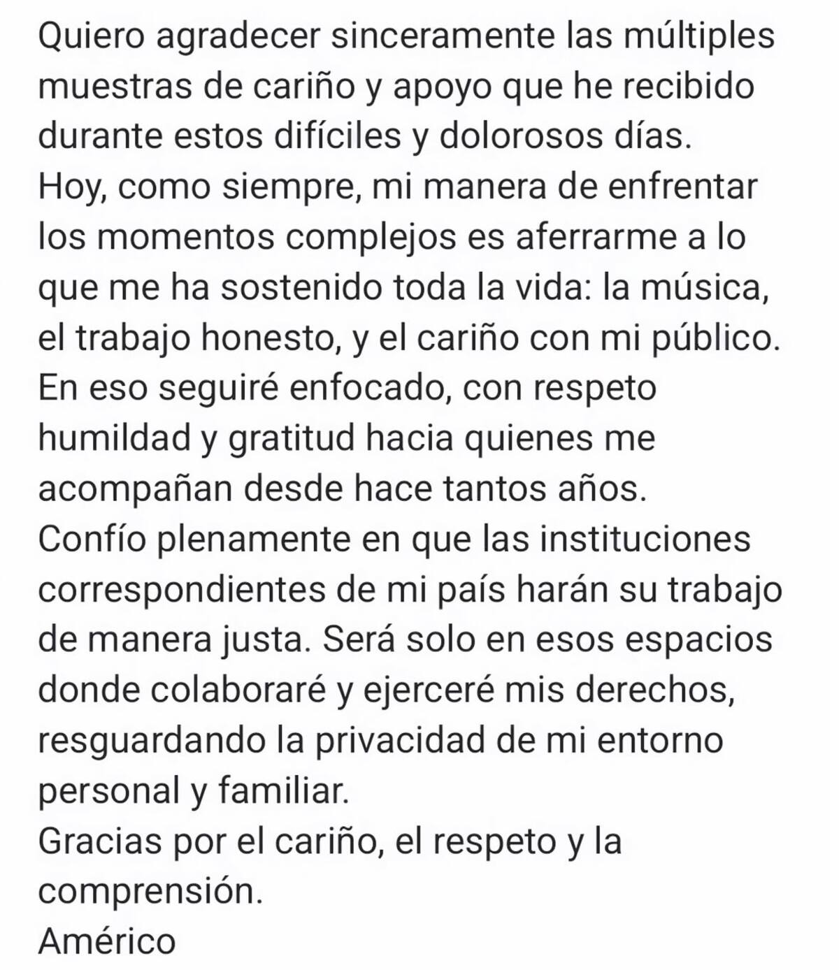 El artista habló sobre la denuncia.