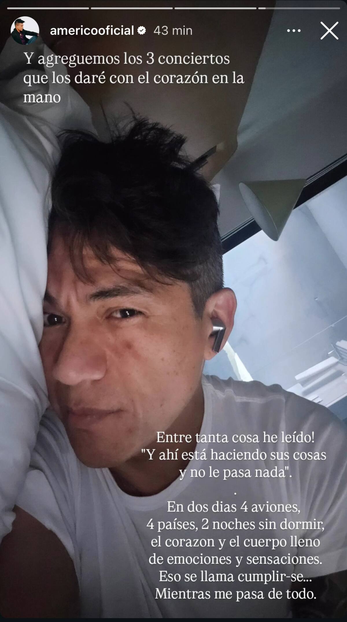 Y la respuesta a quienes lo critican en redes sociales. Foto: @Americooficial en Instagram