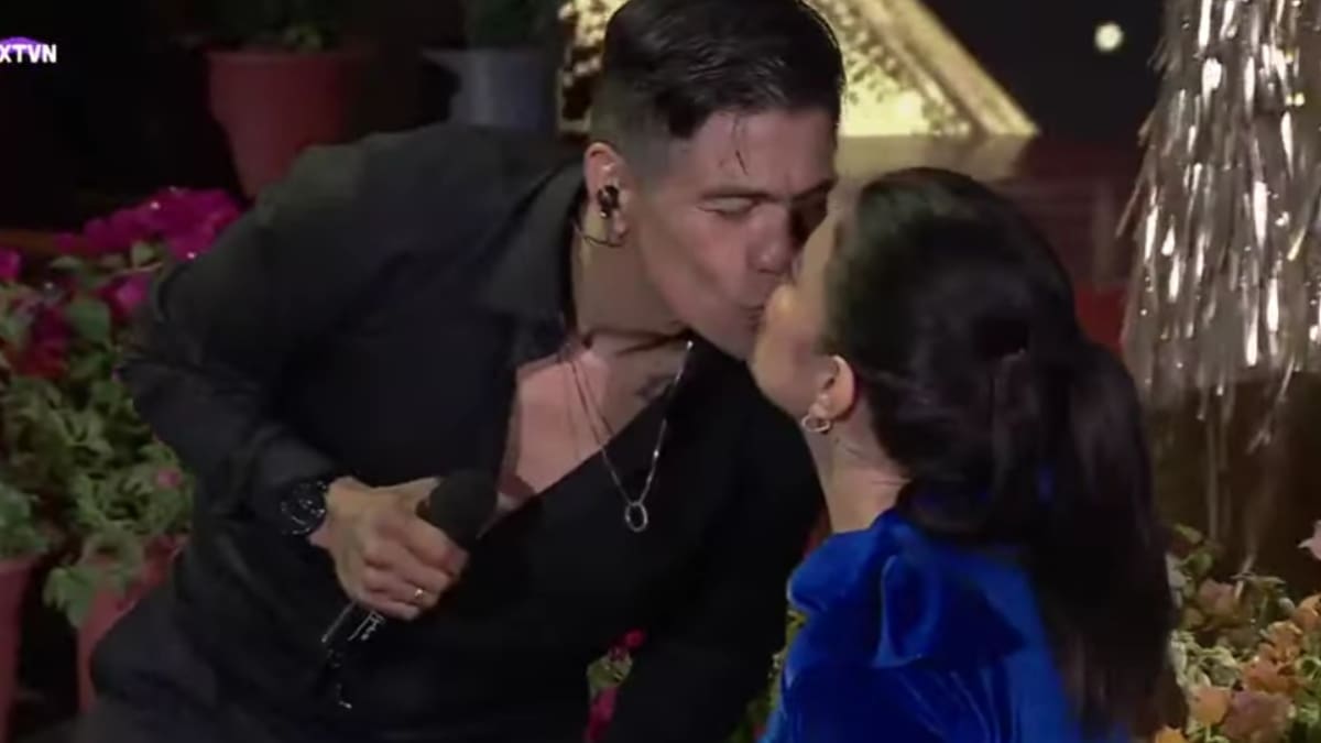 Le dedicó una canción, se besaron y aclaró dudas de boda: Los tiernos gestos de Américo hacia Yamila Reyna durante Olmué 2026