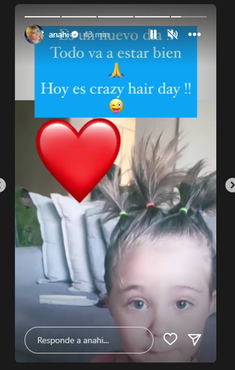 Anahí, perforación en el tímpano