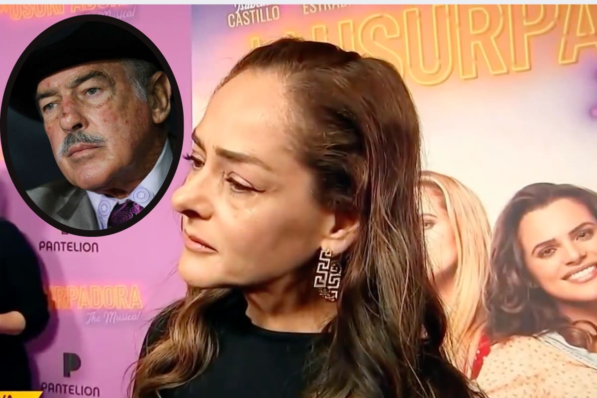 Andrea García fue acusada por su padre, Andrés García de estar en una secta. - Créditos: Captura de pantalla: Telemundo