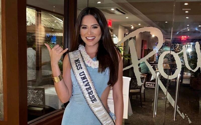 Andrea Meza La Miss Universo mexicana, deslumbró muy al estilo hawaiiano - Créditos: Instagram