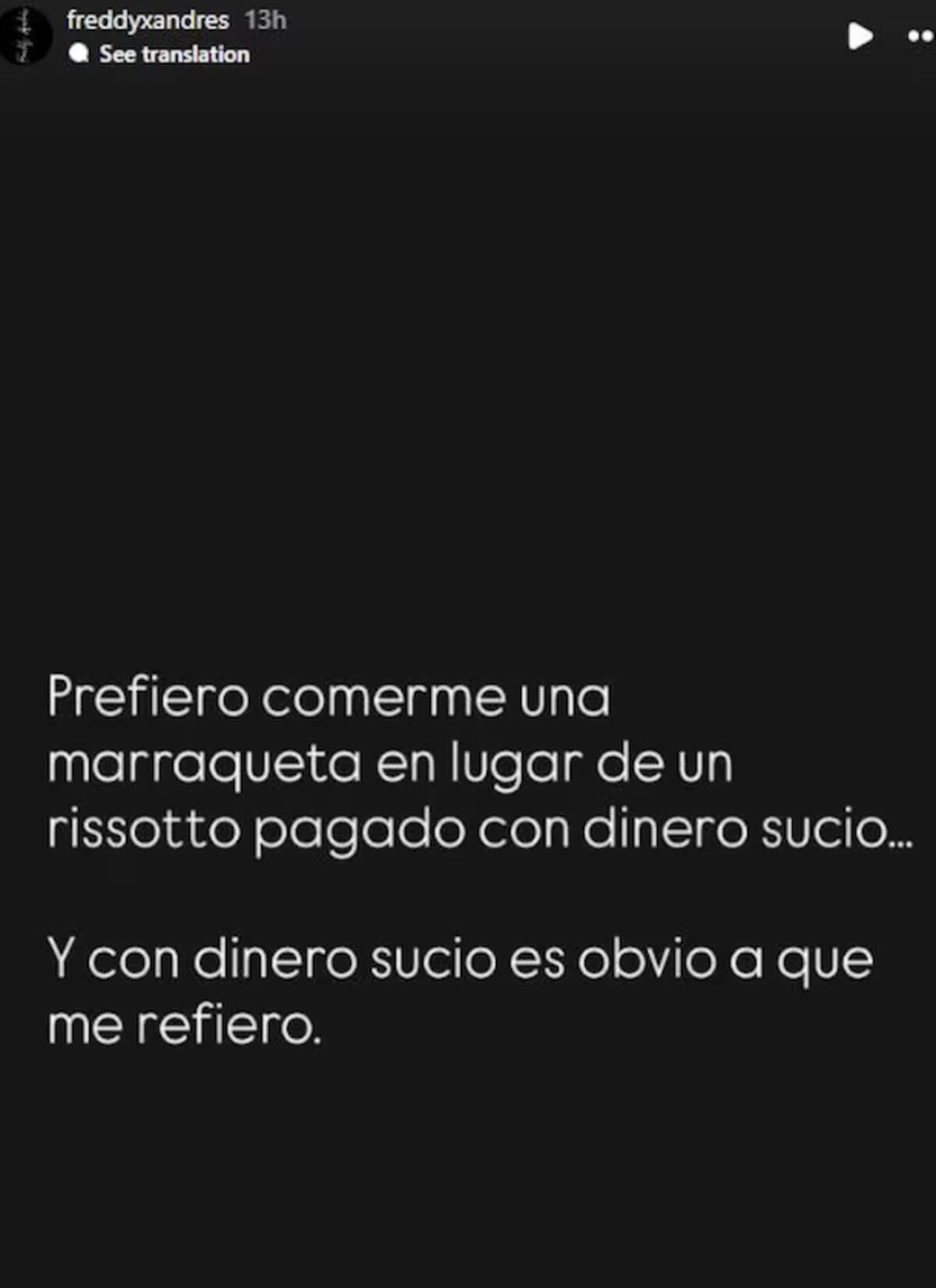 Freddy Pérez, la pareja del fallecido comunicador, publicó enigmático mensaje.