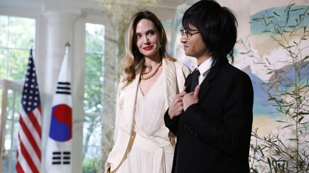 Angelina Jolie y su hijo Maddox deslumbran en su visita a la Casa Blanca