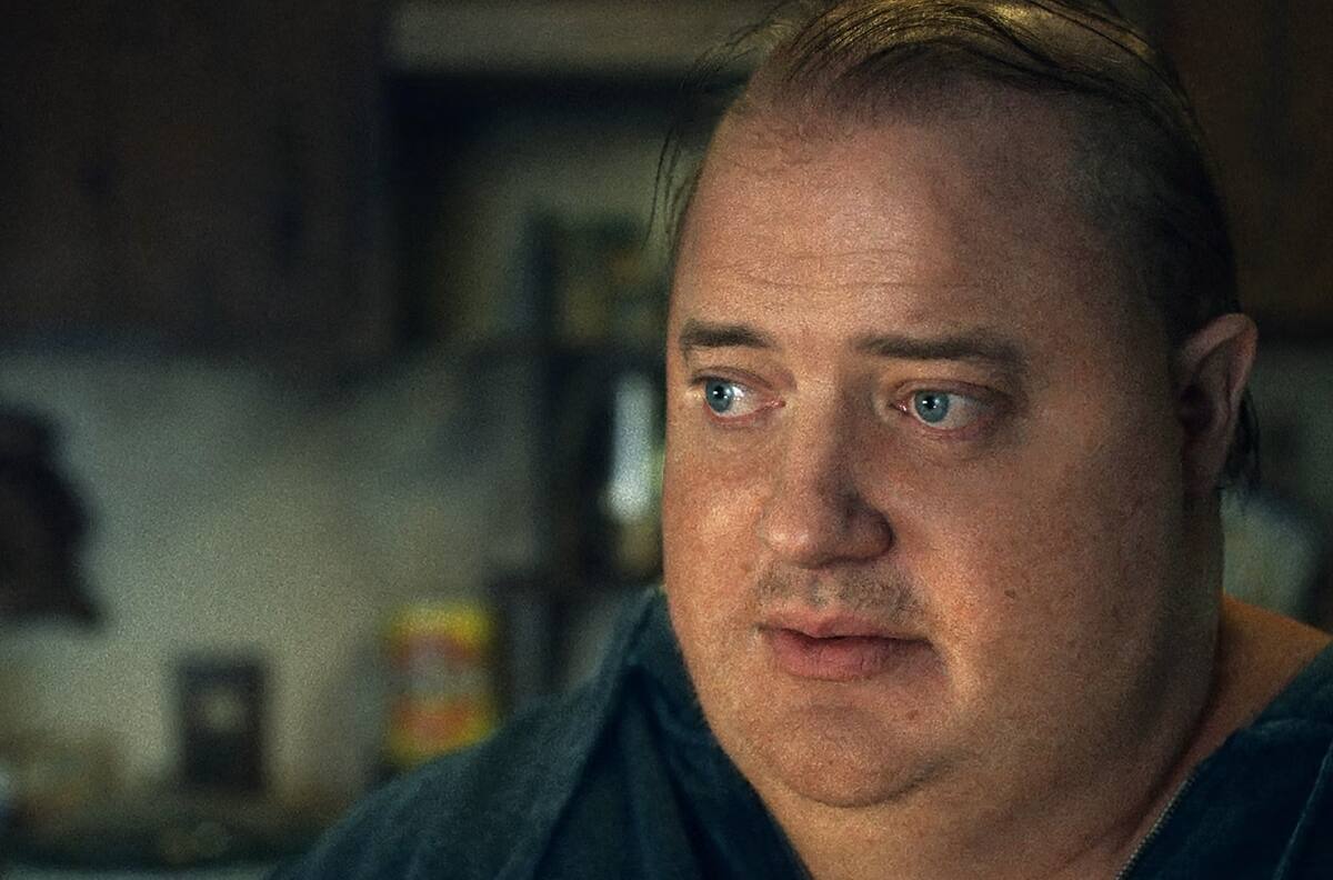 Así era la extrema transformación de Brendan Fraser en el set de "La Ballena"