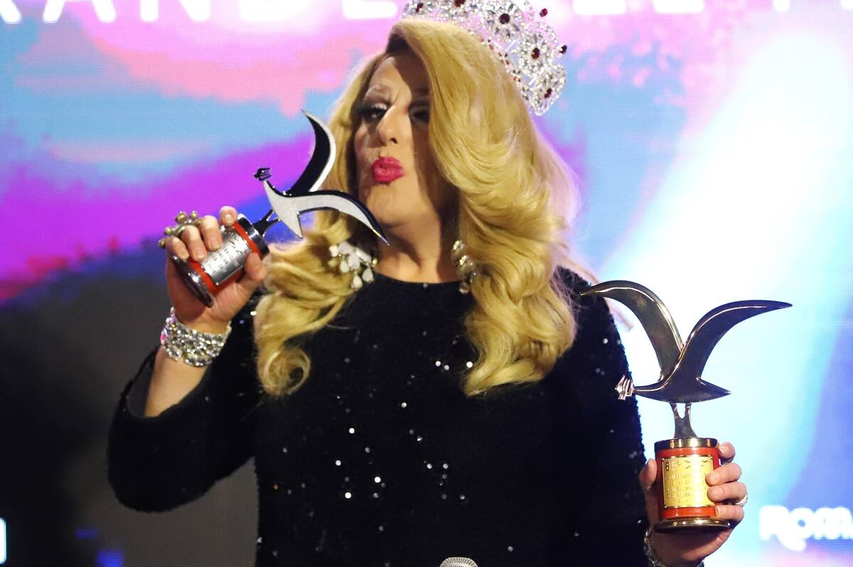 La gran ganadora y protagonista de la última noche. Foto: agencia Aton