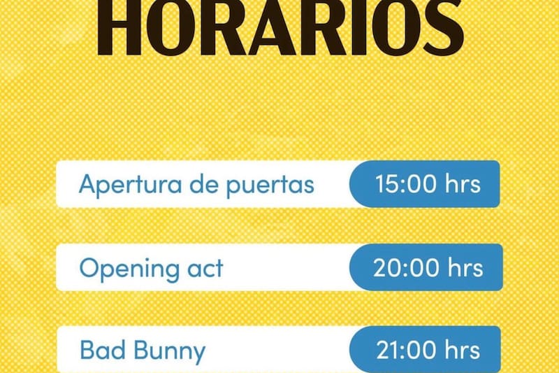 Estos son los horarios de DTMF tour