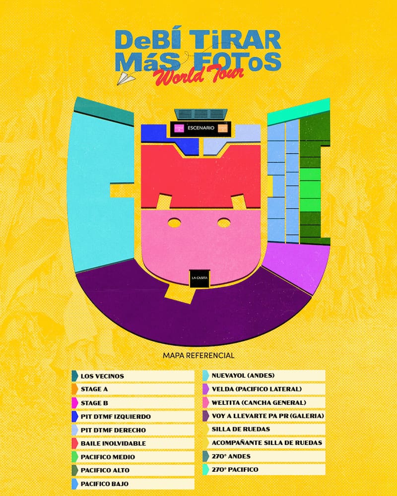 Precios y ubicaciones de las nuevas localidades para su concierto.