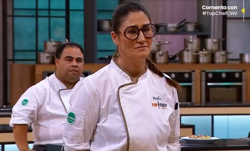 Belén Mora falló en su preparación con choritos. Créditos: Pantallazo CHV