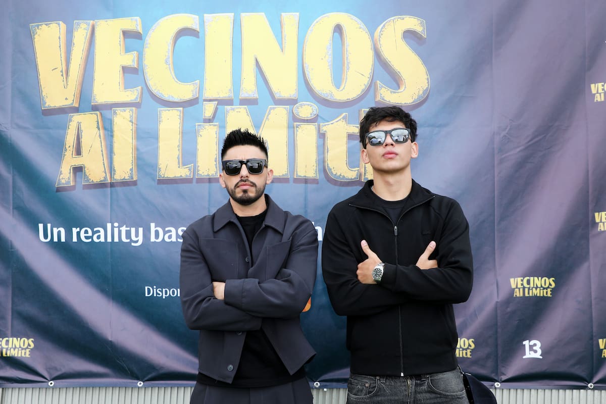 Padre e hijo en el reality de Canal 13. Foto: Canal 13.