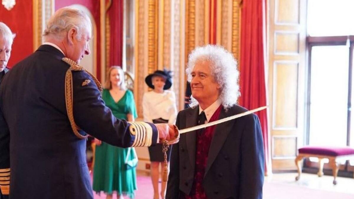 Brian May, guitarrista de Queen, es nombrado por el rey Carlos III caballero del imperio británico