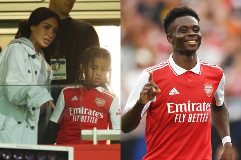 Bukayo Saka El delantero inglés realizó una promesa al hijo de Kim Kardashian - Créditos: