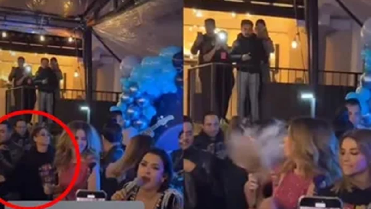 Captan a Galilea Montijo cacheteando a Wendy Guevara durante la fiesta que le organizo