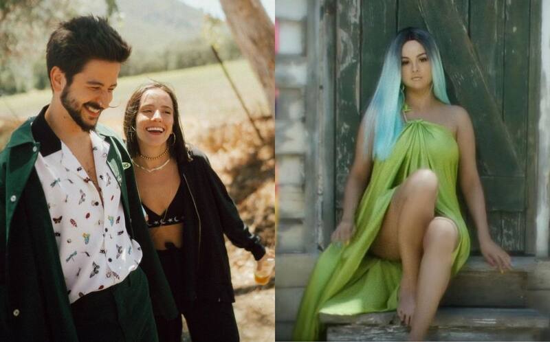 Camilo, Evaluna y Selena Gomez Evaluna estuvo presente en la filmación del videoclip de "999" - Créditos: Instagram