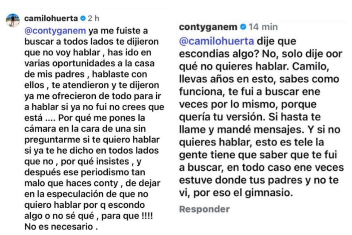 El personal trainer arremetió con todo contra la periodista.