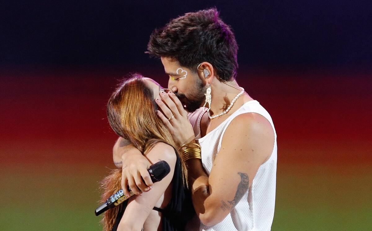 Camilo y Evaluna La pareja cantó juntos en el Festival de Viña 2023. - Créditos: Agencia Uno