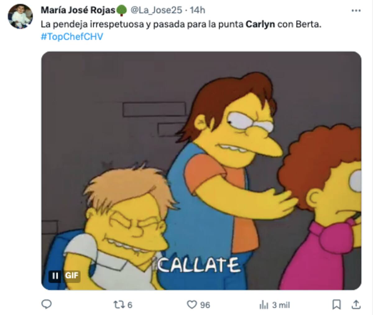 Críticas que recibió Carlyn Romero en X.