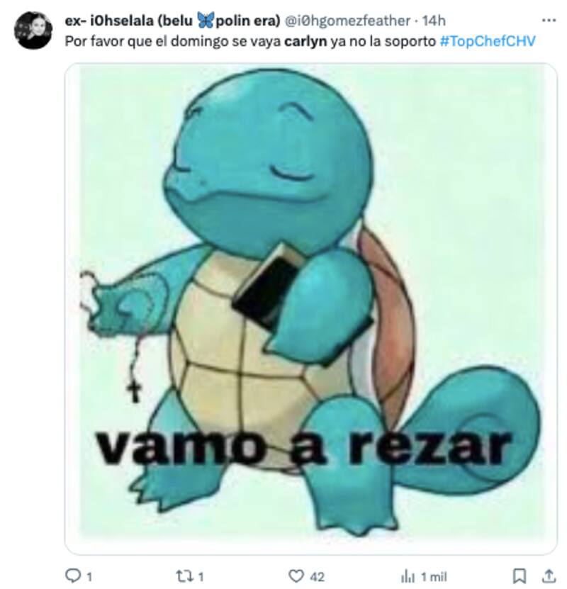 Algunos cibernautas esperan que Carlyn Romero salga de la competencia de "Top Chef VIP".