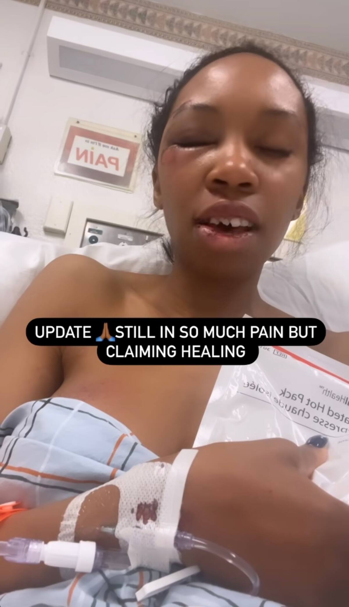 Carrie Bernans se encuentra en recuperación tras el accidente. Foto: Instagram.