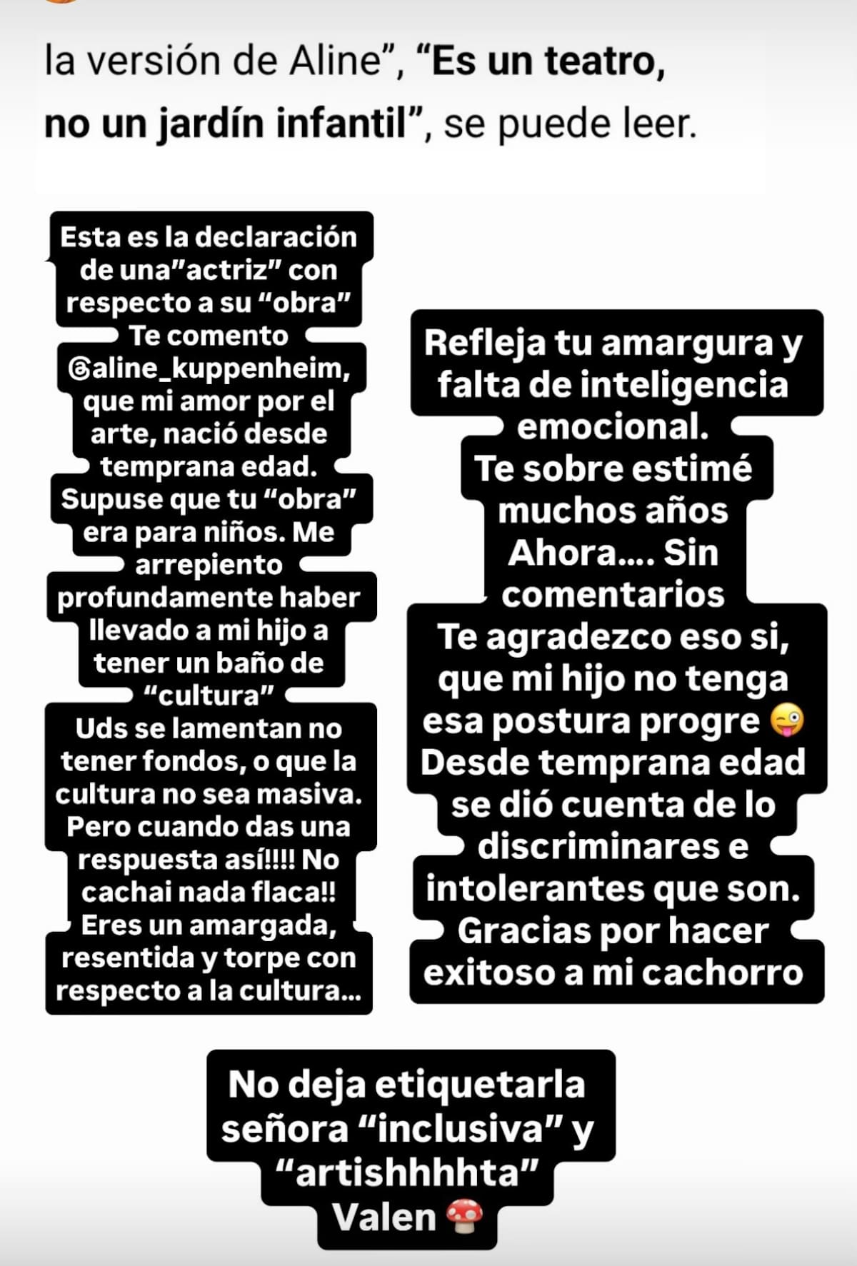 La panelista de Sígueme se lanzó contra la actriz.