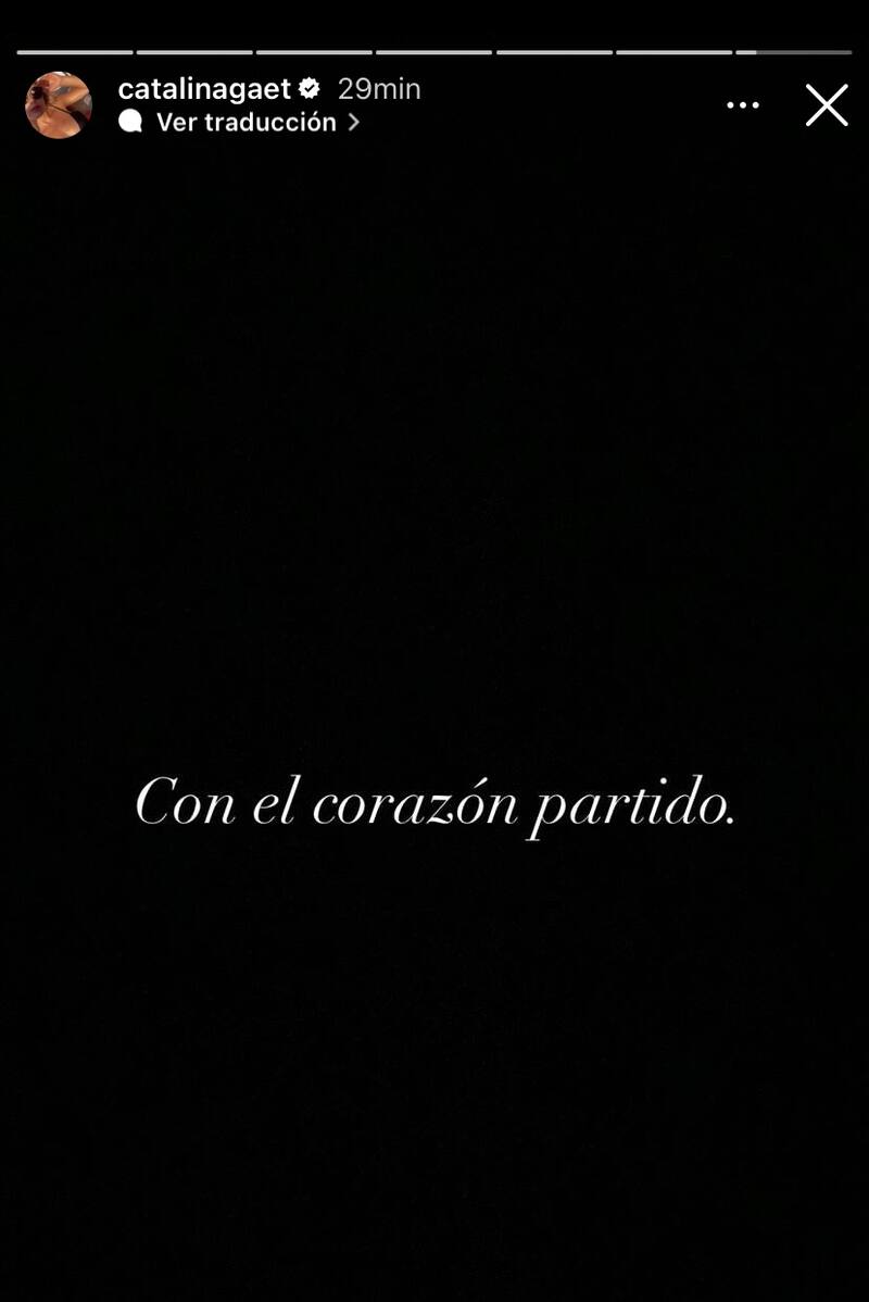 Catalina Gaete reacciona a detención de su pareja, Sebastián Ramírez.
