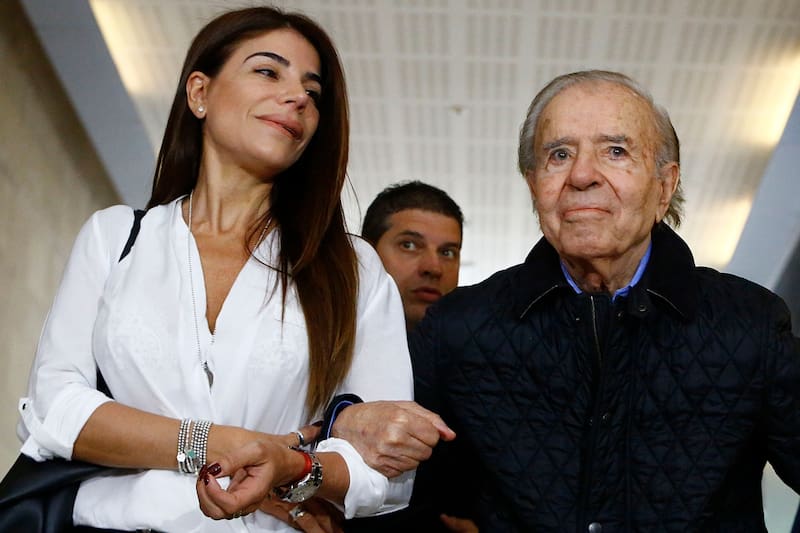 Catlos Menem y su hija, Zulemita