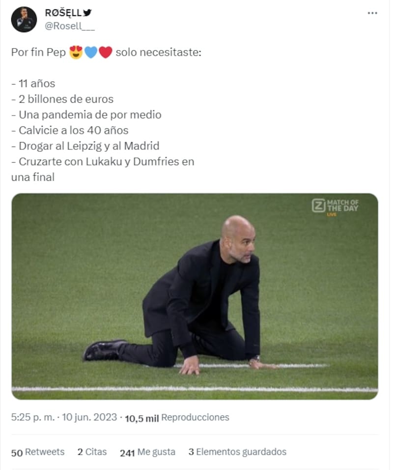 Algunos no toleran el éxito de Pep Guardiola.
