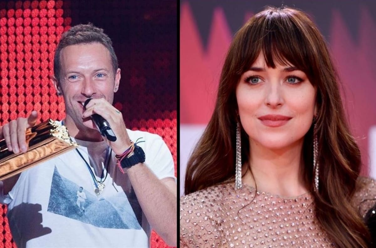 ¡Qué romántico! Chris Martin, líder de Coldplay, grita su amor por Dakota Johnson en pleno concierto