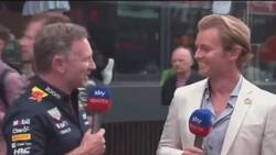 VIDEO | Christian Horner defiende a Checo Pérez de Nico Rosberg en plena entrevista