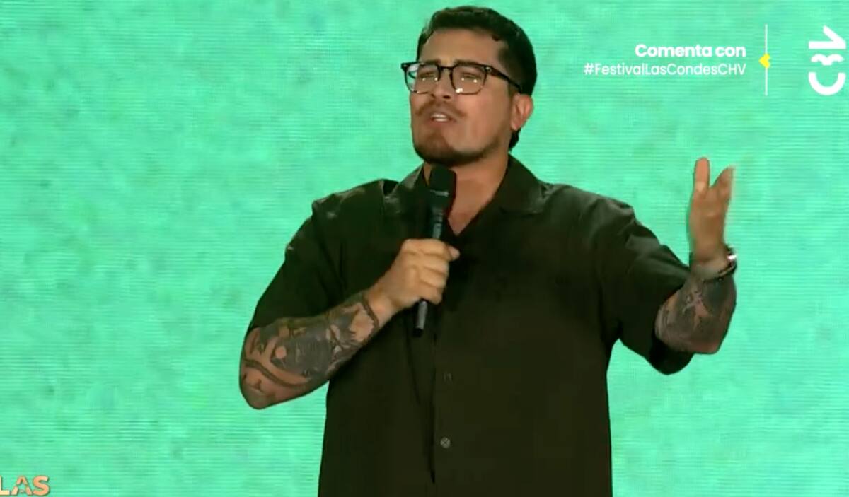 El comediante deslumbró con su rutina en el Festival de Las Condes.