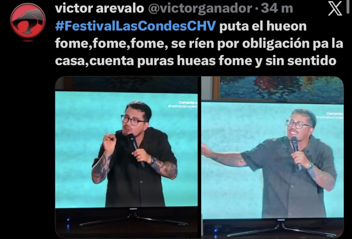 Las reacciones del show del comediante.