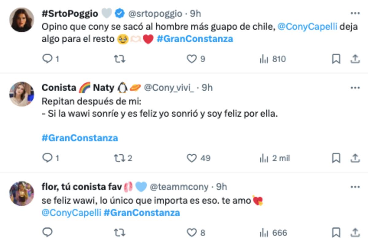 Algunas reacciones que dejó el que sería el nuevo romance de Constanza Capelli.