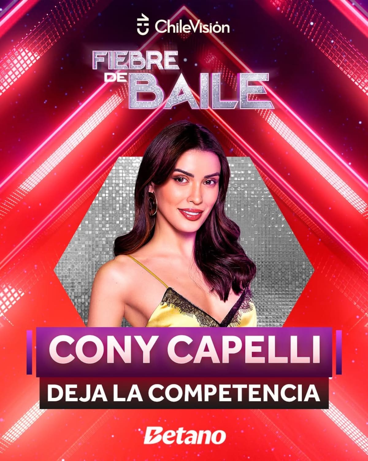 No estará en la gran final de Fiebre de Baile. Foto: Chilevisión