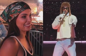 “¿Se va pa’ PR?”: Cony Capelli protagonizó coqueto momento con Bad Bunny en Chile