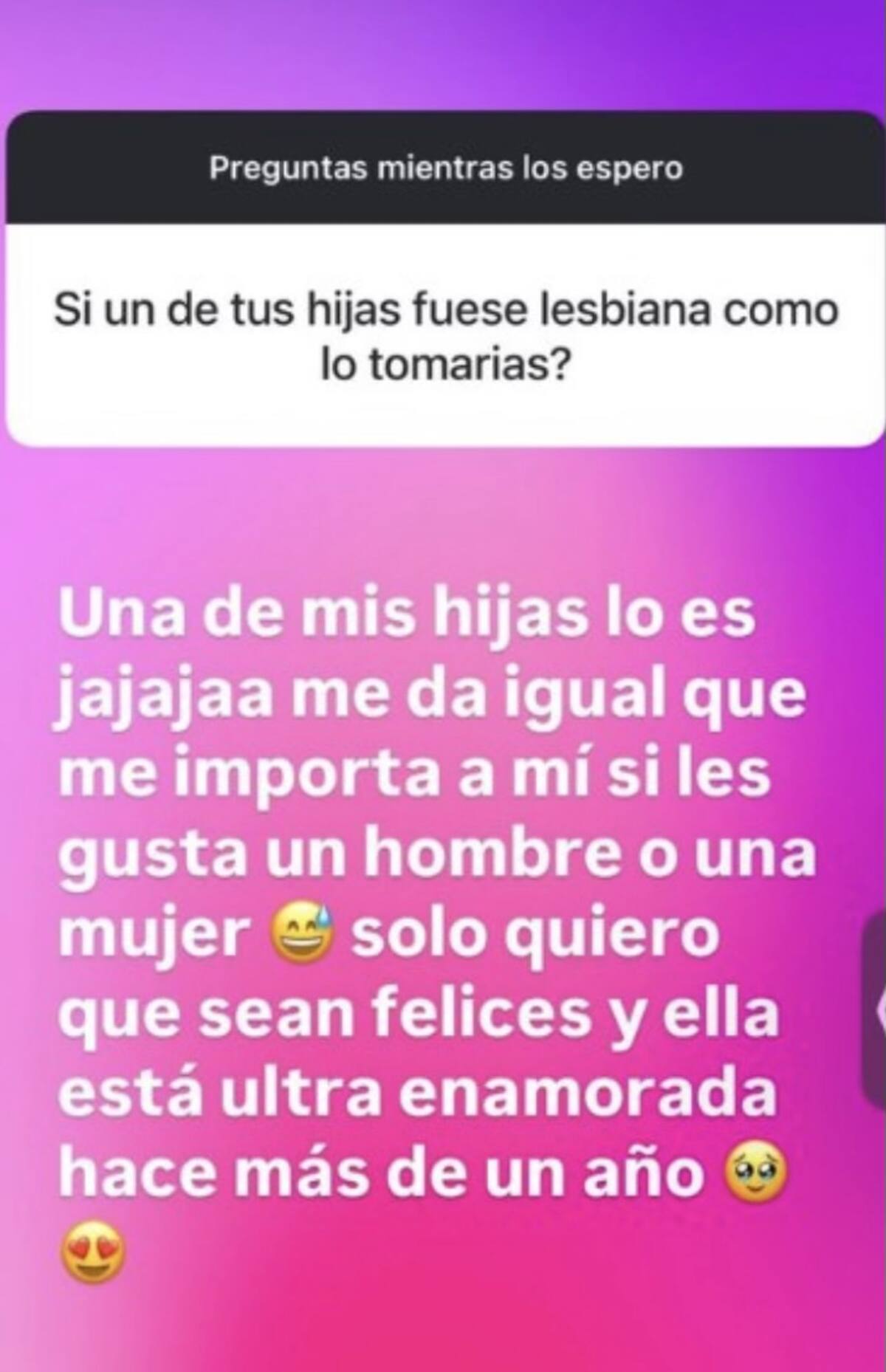 La modelo respondió a pregunta sobre la orientación sexual de sus hijas.