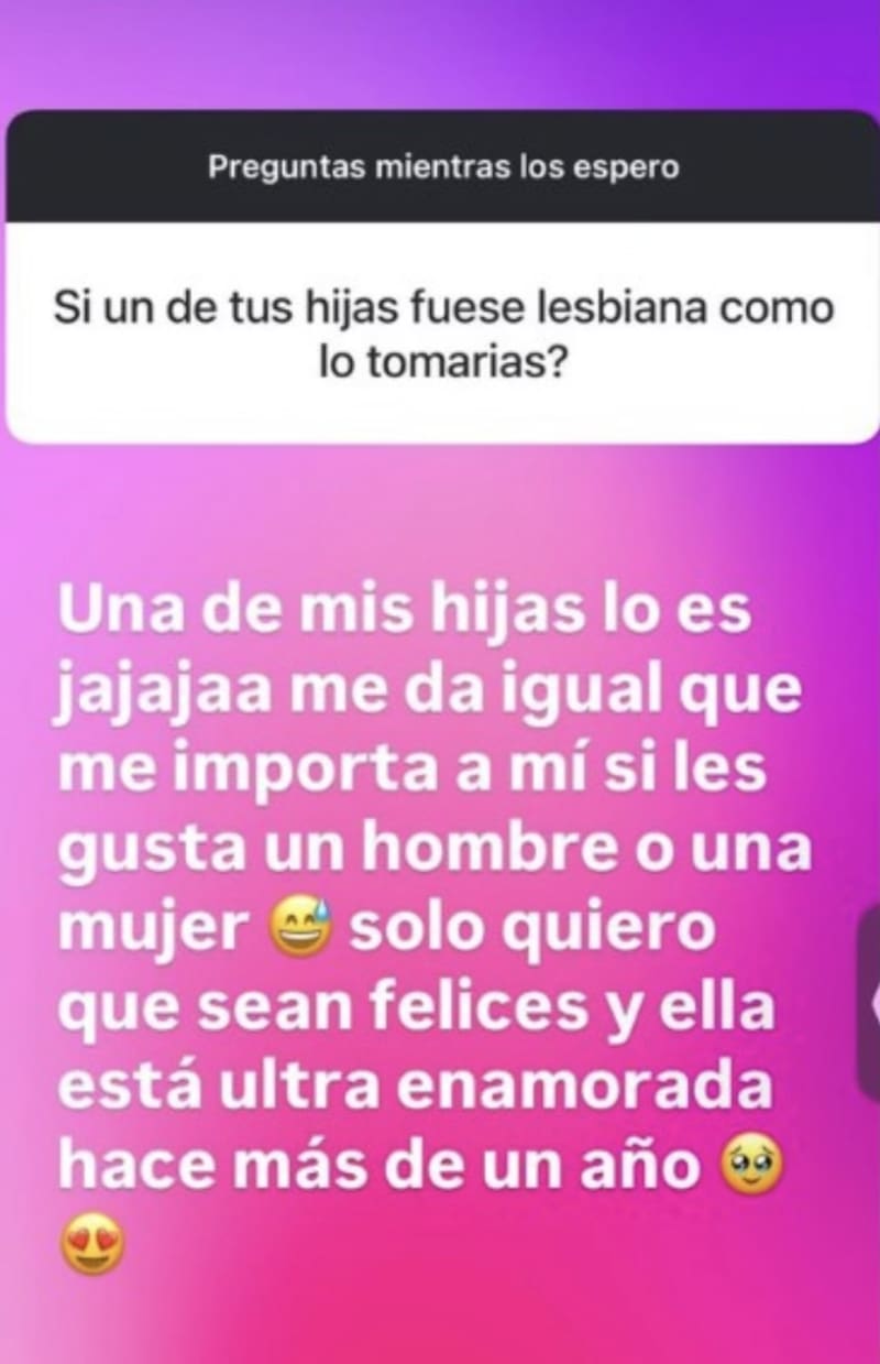 La modelo respondió a pregunta sobre la orientación sexual de sus hijas.