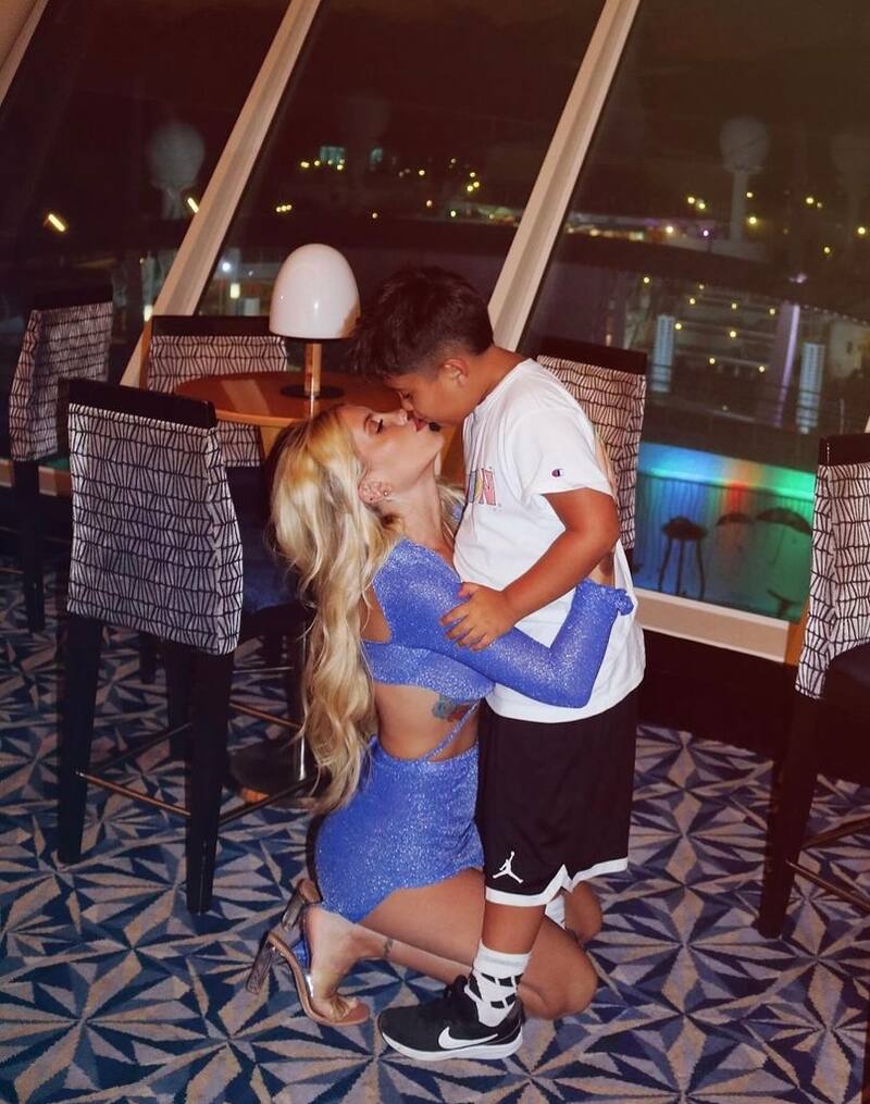 "Coté" López junto a su hijo disfrutando de las vacaciones. - Créditos: Captura de pantalla Instagram