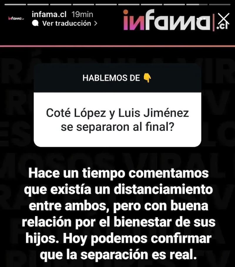 El quiebre entre Coté López y Luis Jiménez sería definitivo.