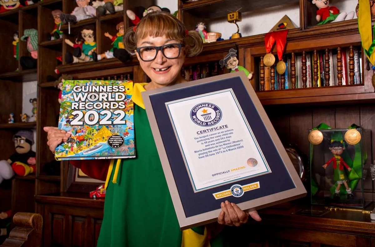 La Chilindrina entra al Libro Guinness por interpretar a la niña pecosa durante 48 años