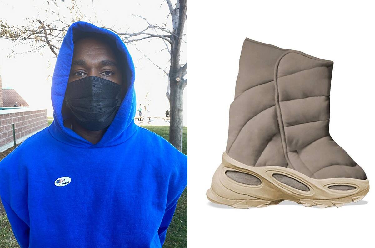 Kanye West es objeto de burlas por diseño de sus nuevos tenis Yeezy