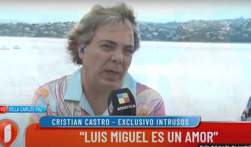 Cristián Castro habla sobre su actual relación con Luis Miguel.