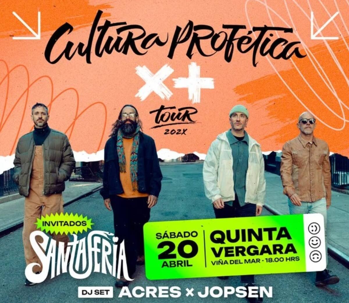 Cultura Profética volverá a Chile en abril. Créditos: Instagram