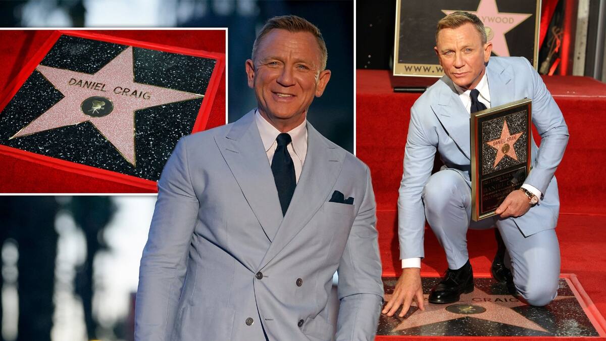 Hasta la vista: Daniel Craig se despide de James Bond con estrella en Hollywood