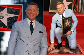 Hasta la vista: Daniel Craig se despide de James Bond con estrella en Hollywood