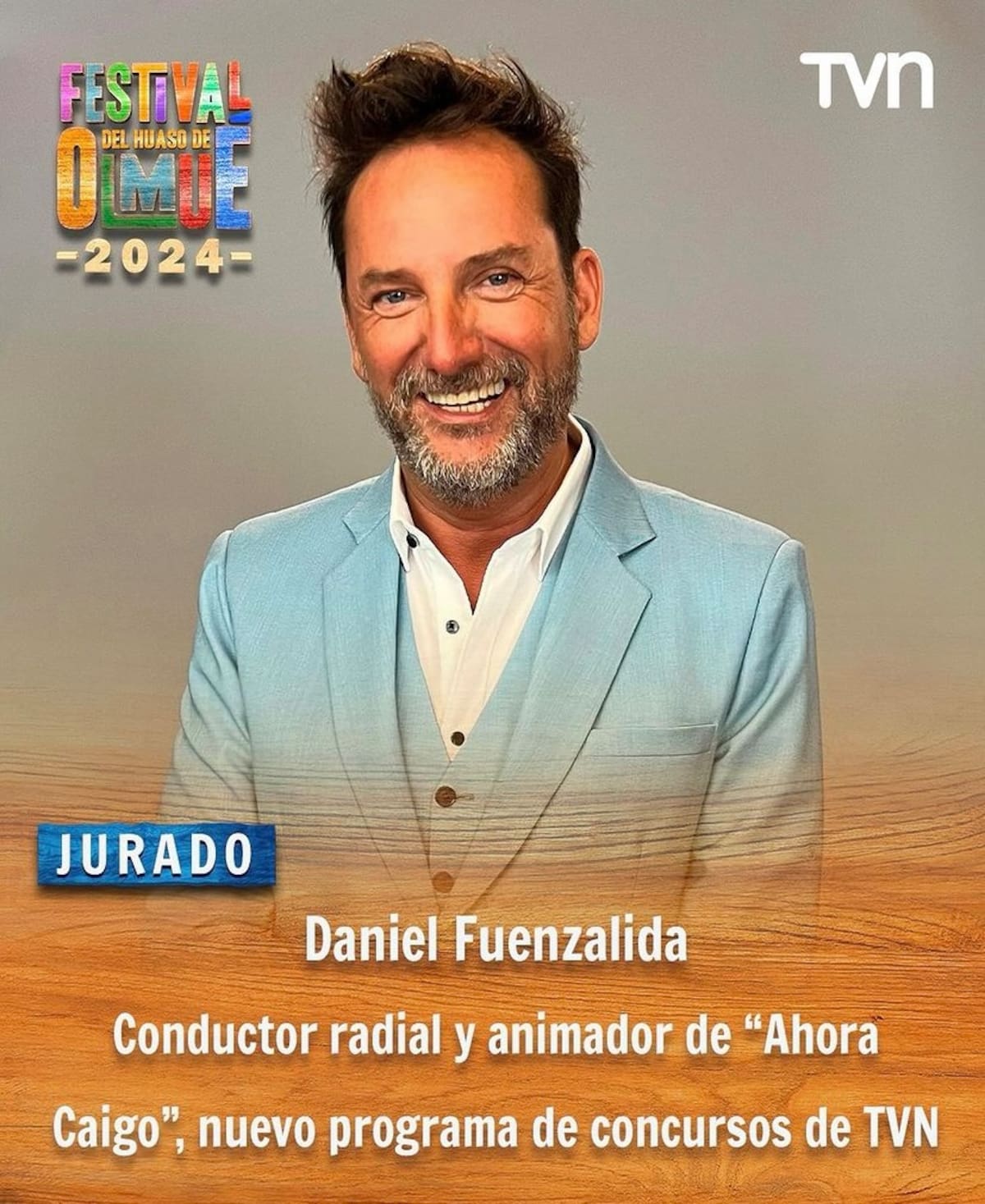 Daniel Fuenzalida es confirmado como jurado del Festival del Huaso de Olmué 2024.